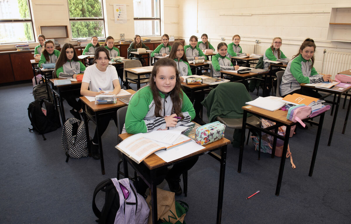 First day back to school for first year pupils of Presentation Secondary School, Ballyphehane, Cork. Picture: Dan Linehan First day back to school for first year pupils of Presentation Secondary School, Ballyphehane, Cork. Picture: Dan Linehan