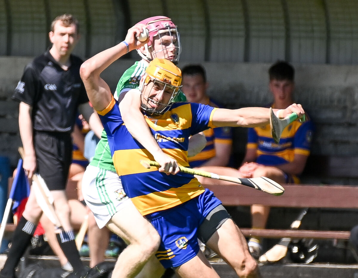  Lisgoold's John Cronin is tackled by Aghabullogue's Paul Ring. Picture: David Keane.