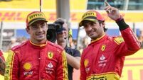 Ferrari’s Carlos Sainz delights Italian crowd by taking pole position in Monza