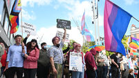 Cork people turn out to support library workers at rally