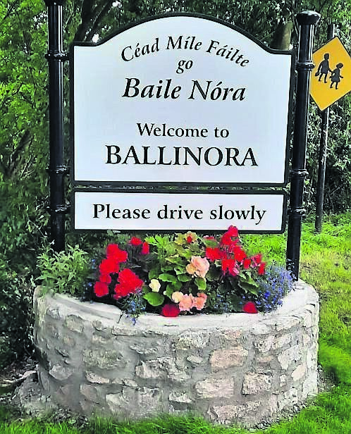 BEAUTY SPOT: A welcoming sign for people entering the village BEAUTY SPOT: A welcoming sign for people entering the village