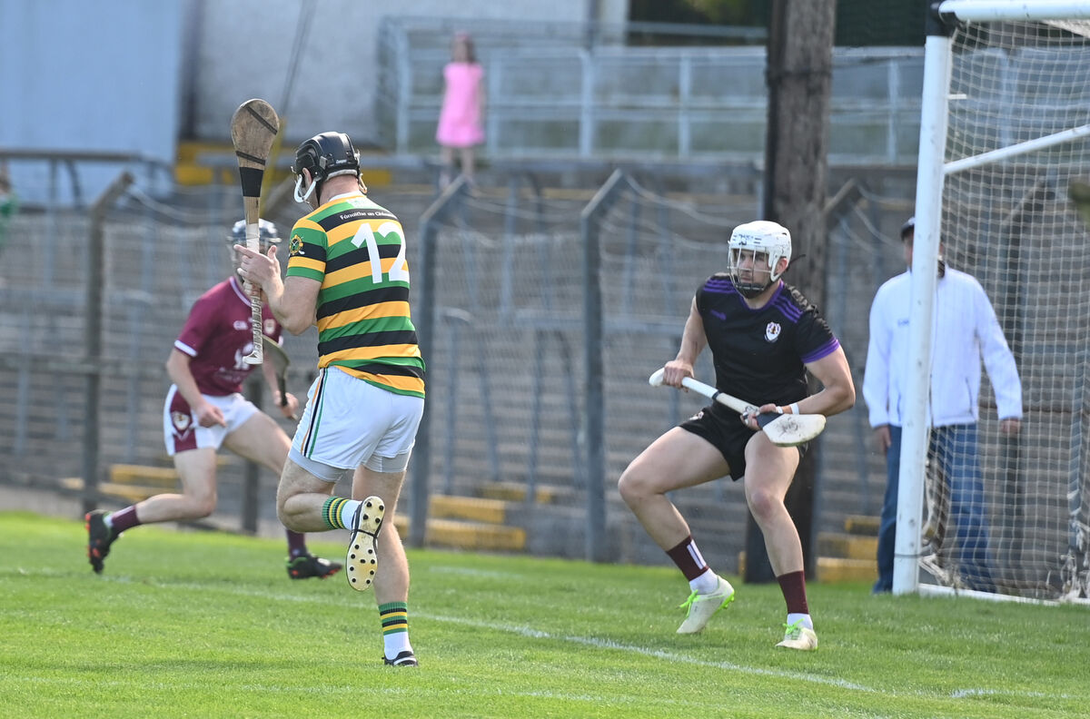  Dean Brosnan, Glen Rovers fires in a close-range goal in the Premier Senior Hurling Championship Round 3. Bishopstown vs Glen Rovers at Pairc Ui Rinn. Pic: Larry Cummins