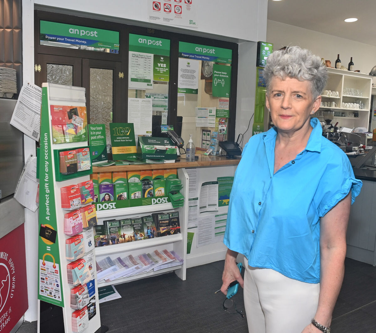 Noralene Harrington, postmistress at Ardgroom post office. Picture; Eddie O'Hare Noralene Harrington, postmistress at Ardgroom post office. Picture; Eddie O'Hare