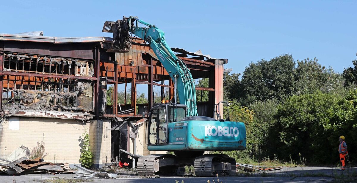 Demolition of the former Sunset Ridge Hotel, Killeens, Co. Cork. Demolition of the former Sunset Ridge Hotel, Killeens, Co. Cork.