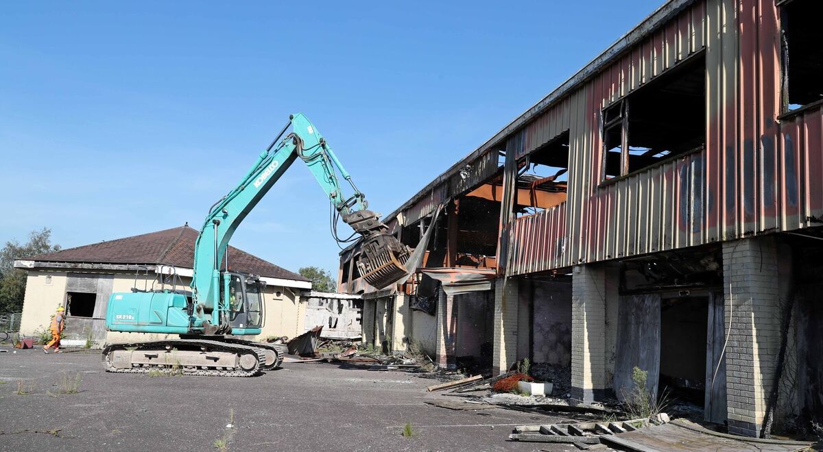 Demolition of the former Sunset Ridge Hotel, Killeens, Co. Cork. Demolition of the former Sunset Ridge Hotel, Killeens, Co. Cork.