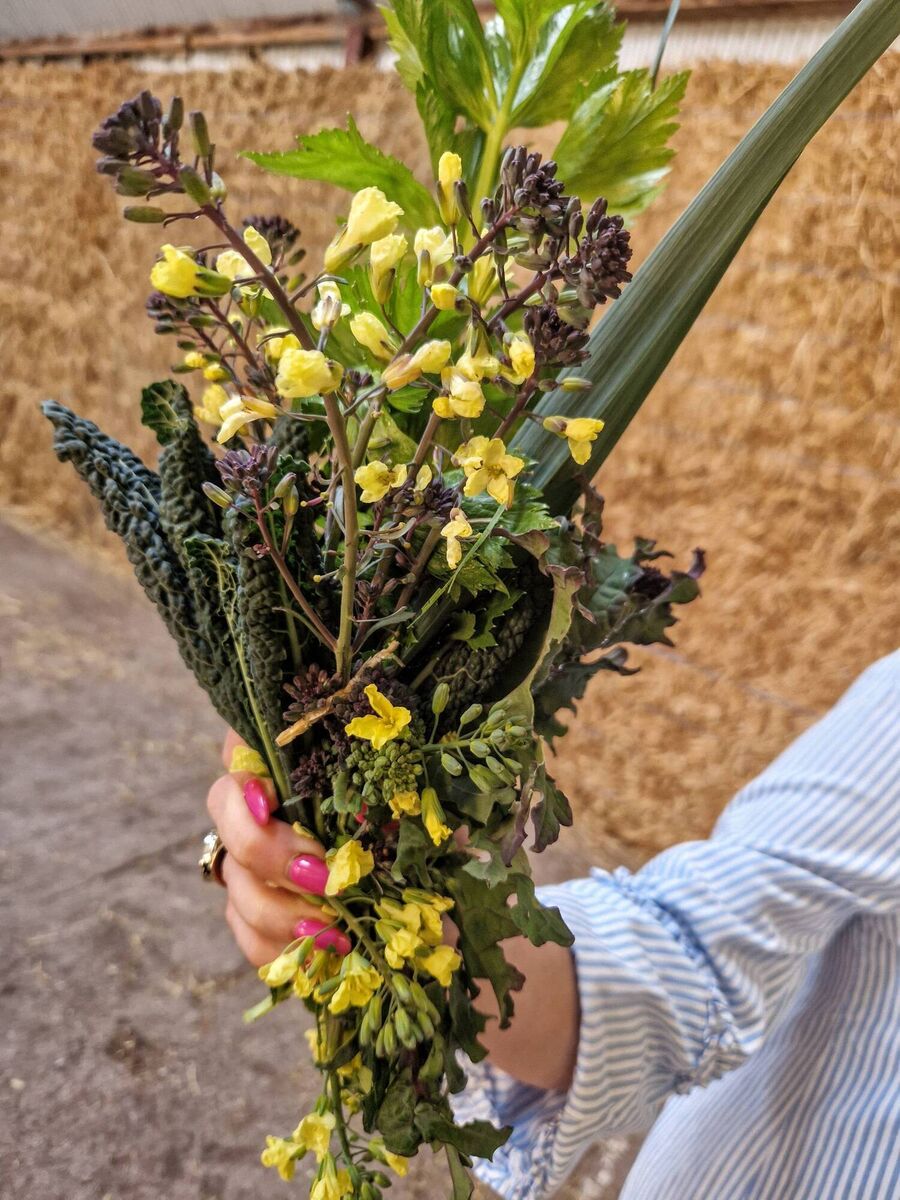 The bouquet of ingredients that will be showcased for the event. 