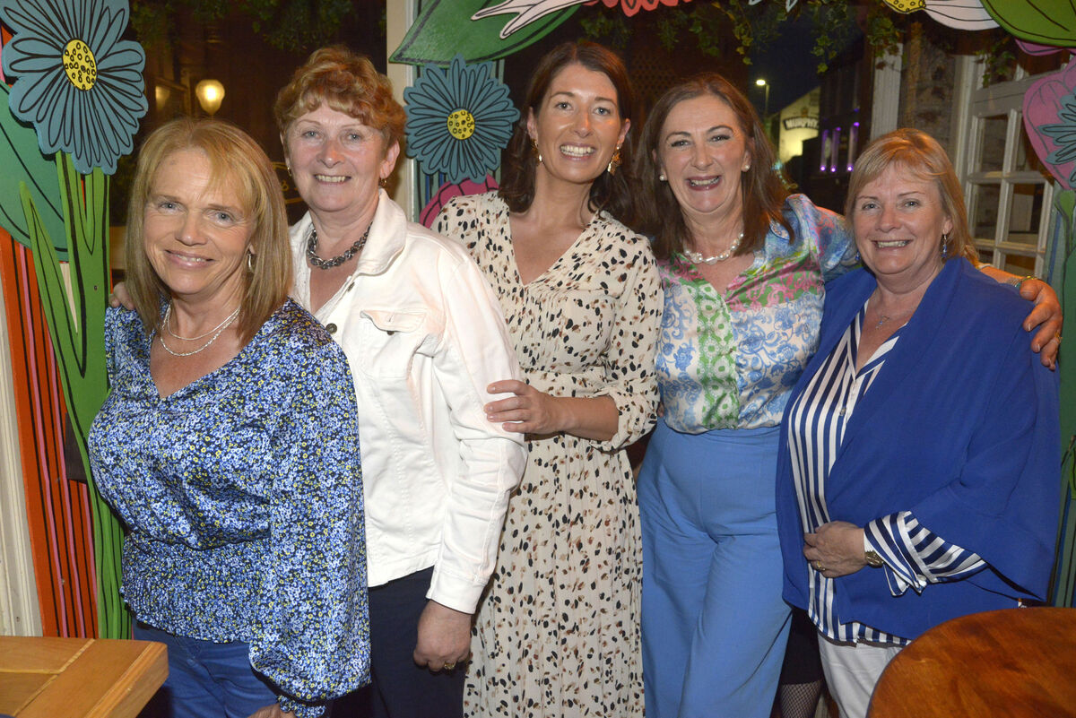 Pictured at the Cork VFI 'End Of Summer' BBQ at Dwyer's Washington Street were Parkway Hotel Dunmanway ladies Wendy Carol, Pauline Lordan, Marie lordan, Eilish Forbes and Sheila Mayburry. Picture Denis Boyle Pictured at the Cork VFI 'End Of Summer' BBQ at Dwyer's Washington Street were Parkway Hotel Dunmanway ladies Wendy Carol, Pauline Lordan, Marie lordan, Eilish Forbes and Sheila Mayburry. Picture Denis Boyle