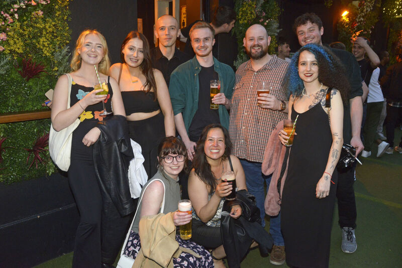 Pictured at the Cork VFI 'End Of Summer' BBQ at Dwyer's Washington Street were this group from Tequila Jacks, Lapps Quay. Picture Denis Boyle