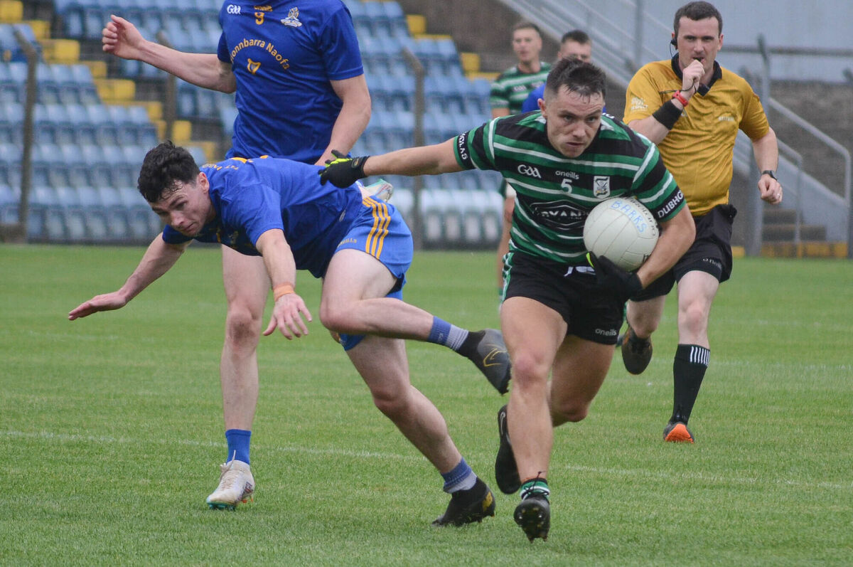Sean Powter of Douglas leaves St Finbarrs Reese McInerney in his wake. Picture: Howard Crowdy Sean Powter of Douglas leaves St Finbarrs Reese McInerney in his wake. Picture: Howard Crowdy