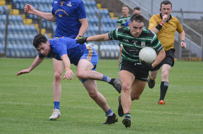 Sean Powter of Douglas leaves St Finbarrs Reese McInerney in his wake. Picture: Howard Crowdy Sean Powter of Douglas leaves St Finbarrs Reese McInerney in his wake. Picture: Howard Crowdy