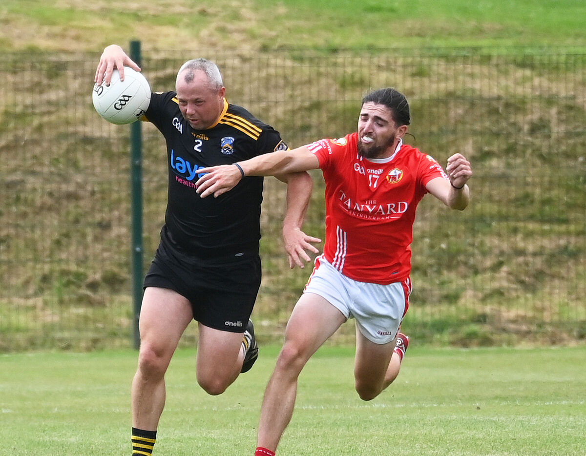 Fermoy's Sean Shanahan is tackled by O'Donovan Rossa's Elliott Connolly. Picture: Eddie O'Hare