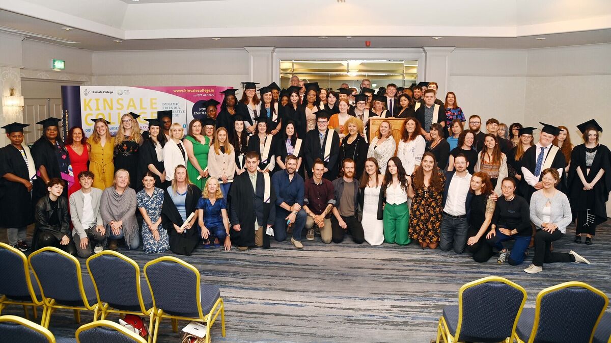 The class of 2023 at Kinsale Campus graduation ceremony at Actons Hotel, Kinsale.