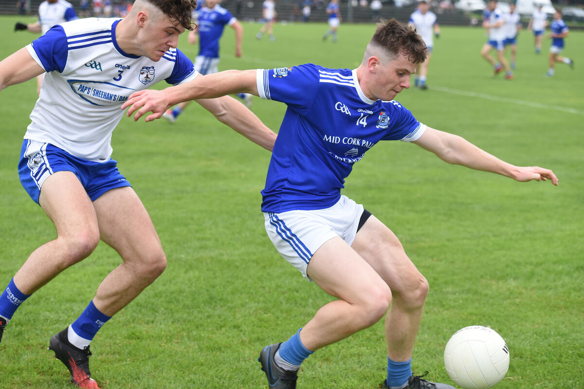 Aodhán Lucey in action for Naomh Abán three years ago against Knocknagree. Picture: Larry Cummins Aodhán Lucey in action for Naomh Abán three years ago against Knocknagree. Picture: Larry Cummins