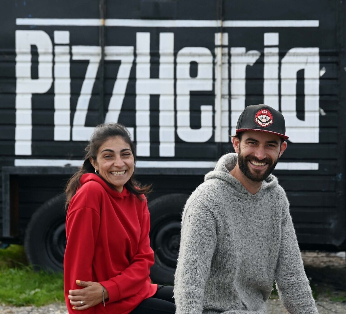 Claudia Meloni and her fiancé Craig Moore at PizzHeiria on Heir Island in West Cork. Picture Denis Minihane. Claudia Meloni and her fiancé Craig Moore at PizzHeiria on Heir Island in West Cork. Picture Denis Minihane.