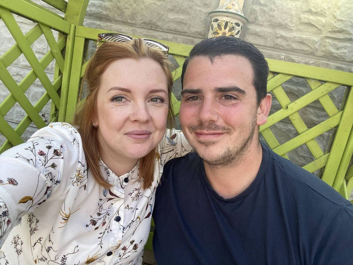 Amy  and Sean before his illness.
