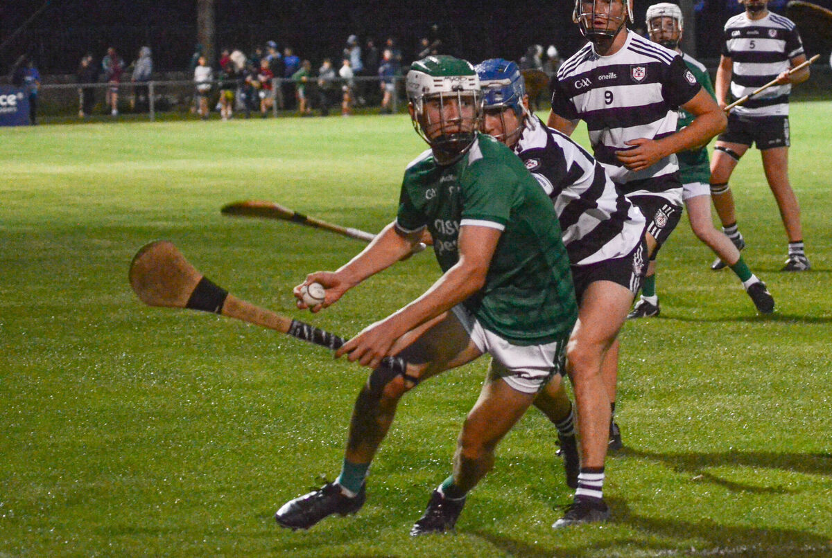 Ballincollig's David O'Leary turns away from Midleton's Daniel Garde. Picture: Howard Crowdy Ballincollig's David O'Leary turns away from Midleton's Daniel Garde. Picture: Howard Crowdy