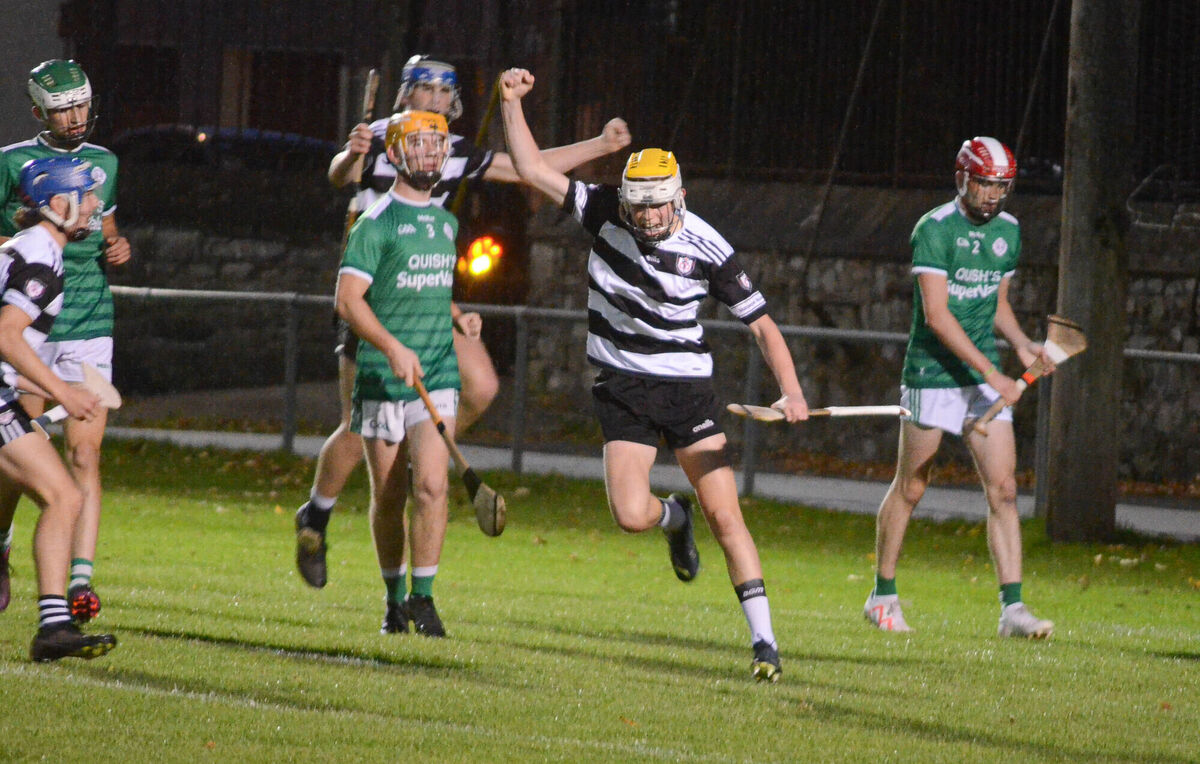 Midleton's Peter Barrett celebrates scoring his first goal. Picture: Howard Crowdy Midleton's Peter Barrett celebrates scoring his first goal. Picture: Howard Crowdy