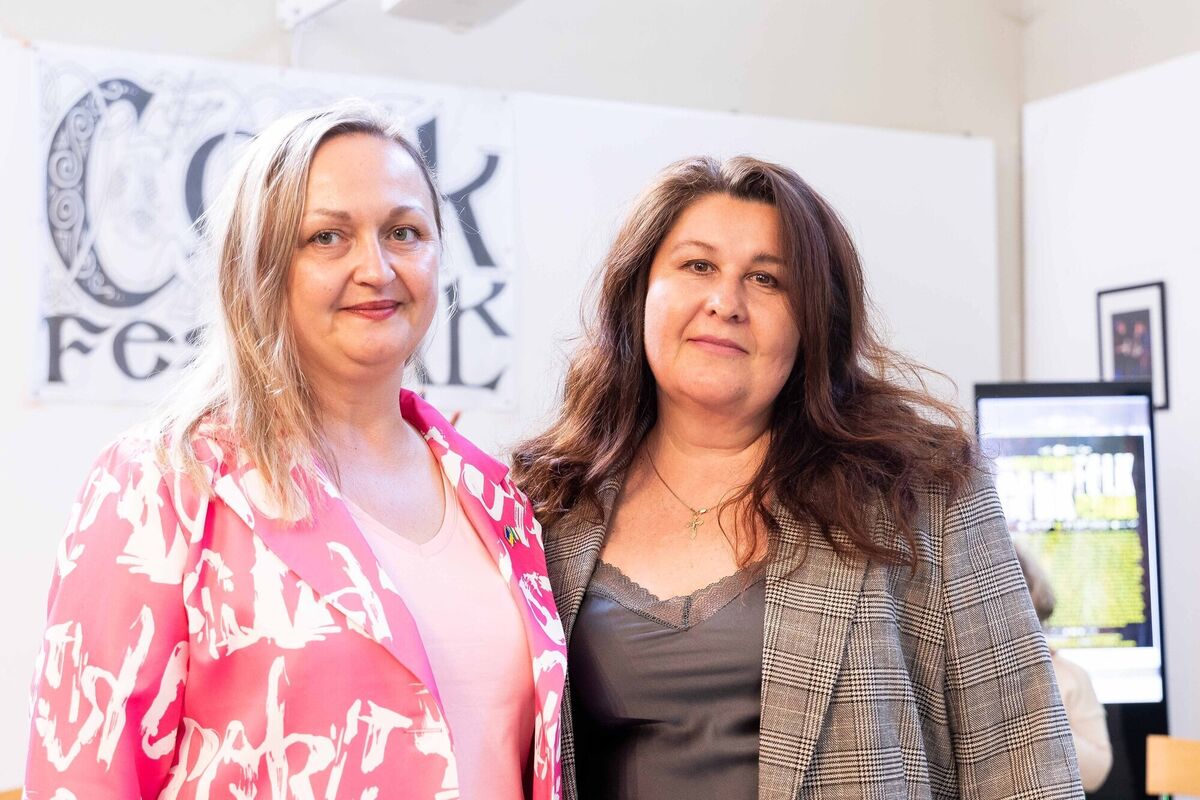 Victoria Tymoshchuk and Svitlana Deikun pictured at the launch of Cork Folk Festival. Picture: Alison Miles / OSM PHOTO