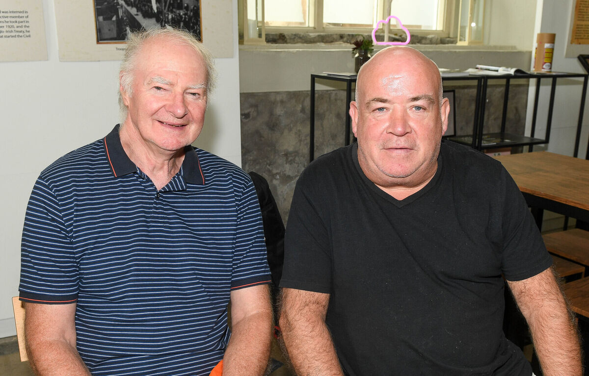  Tim O'Sulivan and Tom Kennedy, both Douglas Comhaltas, at the launch of 44th Cork Folk Festival, at St Peter’s Church, North Main Street. Picture: David Keane.