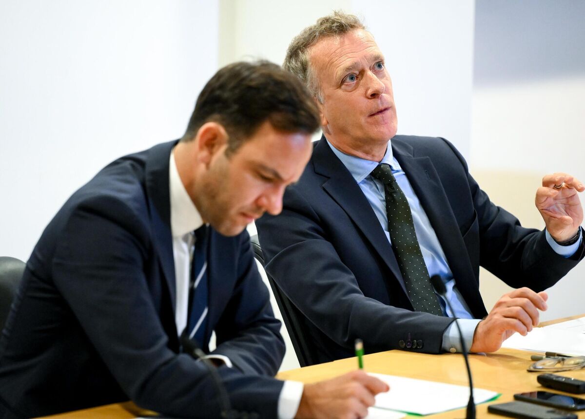 FAI chief executive Jonathan Hill, right, and FAI director of football Marc Canham during an FAI media briefing at FAI Headquarters in Abbotstown, Dublin. Picture: Stephen McCarthy/Sportsfile FAI chief executive Jonathan Hill, right, and FAI director of football Marc Canham during an FAI media briefing at FAI Headquarters in Abbotstown, Dublin. Picture: Stephen McCarthy/Sportsfile