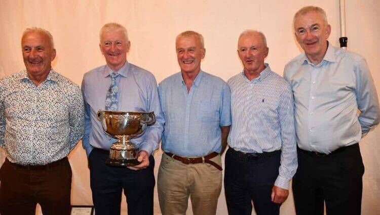 Five Collins brothers featured on the victorious 1973 Castlehaven junior panel. From left: Dinty, Christy, Bernard, Francis and Donal.