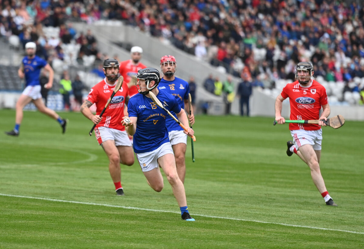  Jack Cahalane runs at the Charleville defence in the Co-op SuperStores Premier SHC quarter-final at Páirc Uí Chaoimh. Picture: Larry Cummins