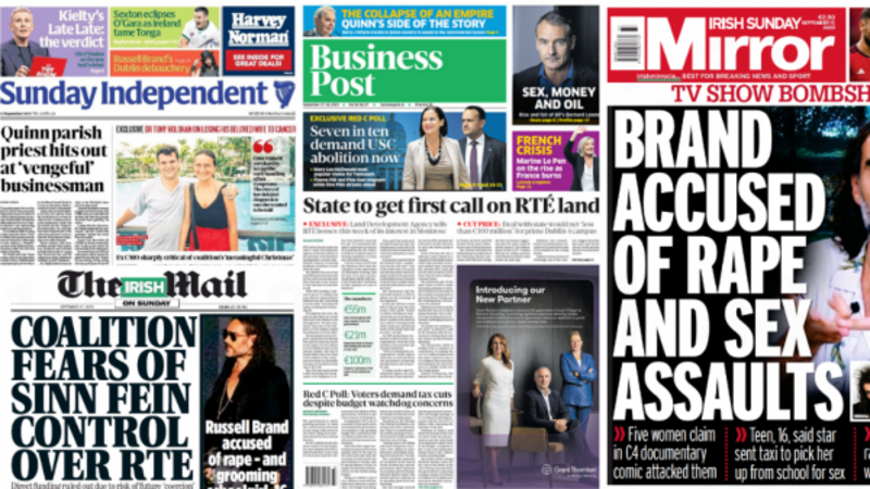 What the papers say: Sunday's front pages