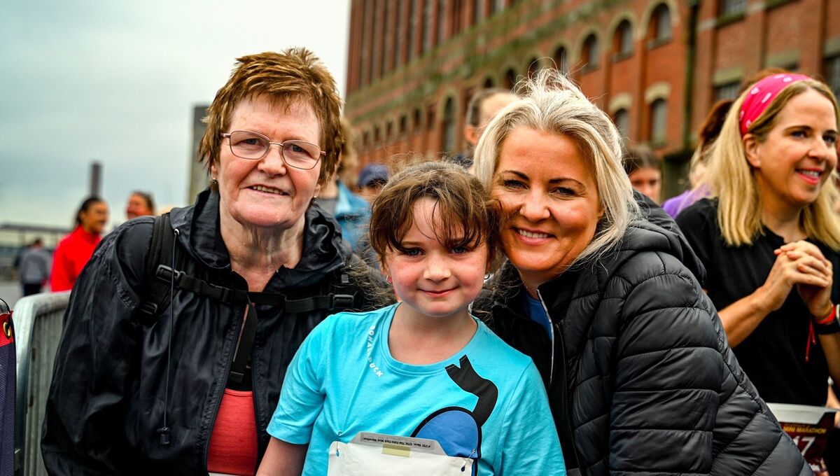 Pictured: Christine Kelly, Evie (8), and Lorraine O’Sullivan, three generations of family who participated in the Echo Mini-Marathon. Pictured: Christine Kelly, Evie (8), and Lorraine O’Sullivan, three generations of family who participated in the Echo Mini-Marathon.