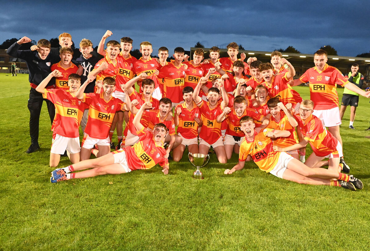 Eire Og players celebrate after defeating Bandon in the Rebel Og Premier 2 MFC final at Pairc Ui Rinn. Picture; Eddie O'Hare Eire Og players celebrate after defeating Bandon in the Rebel Og Premier 2 MFC final at Pairc Ui Rinn. Picture; Eddie O'Hare