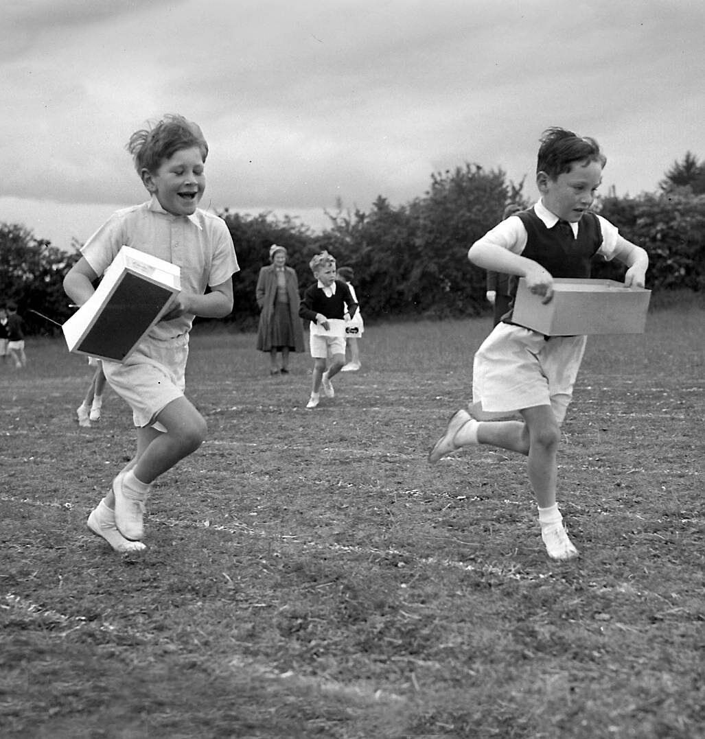 Children involved in the Cork Grammar and High School junior sports day at Glasheen Road, Cork city, on June 3, 1953
