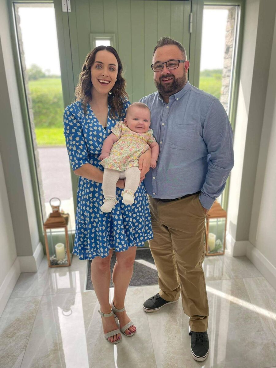  Edward Walsh with wife Danielle and daughter Ashley.