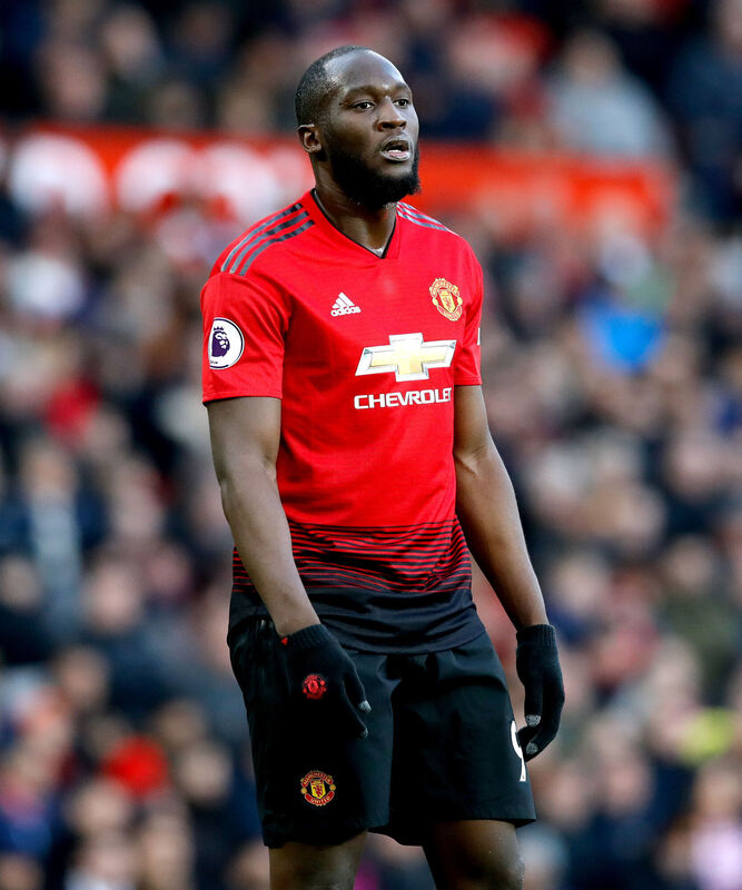  Manchester United's Romelu Lukaku during a 2019  Premier League match at Old Trafford, Manchester. Picture:  Martin Rickett/PA Wire.