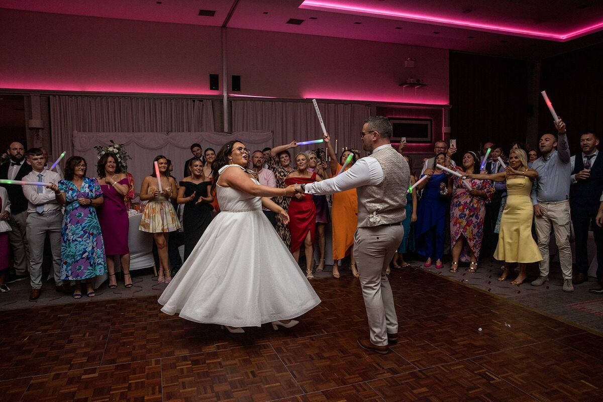 The couple on the dance floor at the Radisson Blu in Little Island. The couple on the dance floor at the Radisson Blu in Little Island.