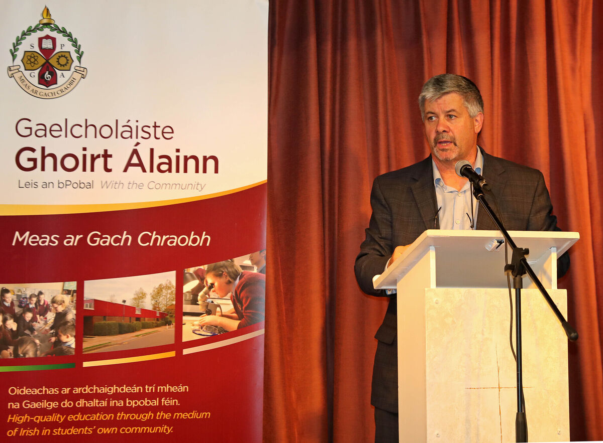  Principal Kieran Golden, speaking at the Open Night.