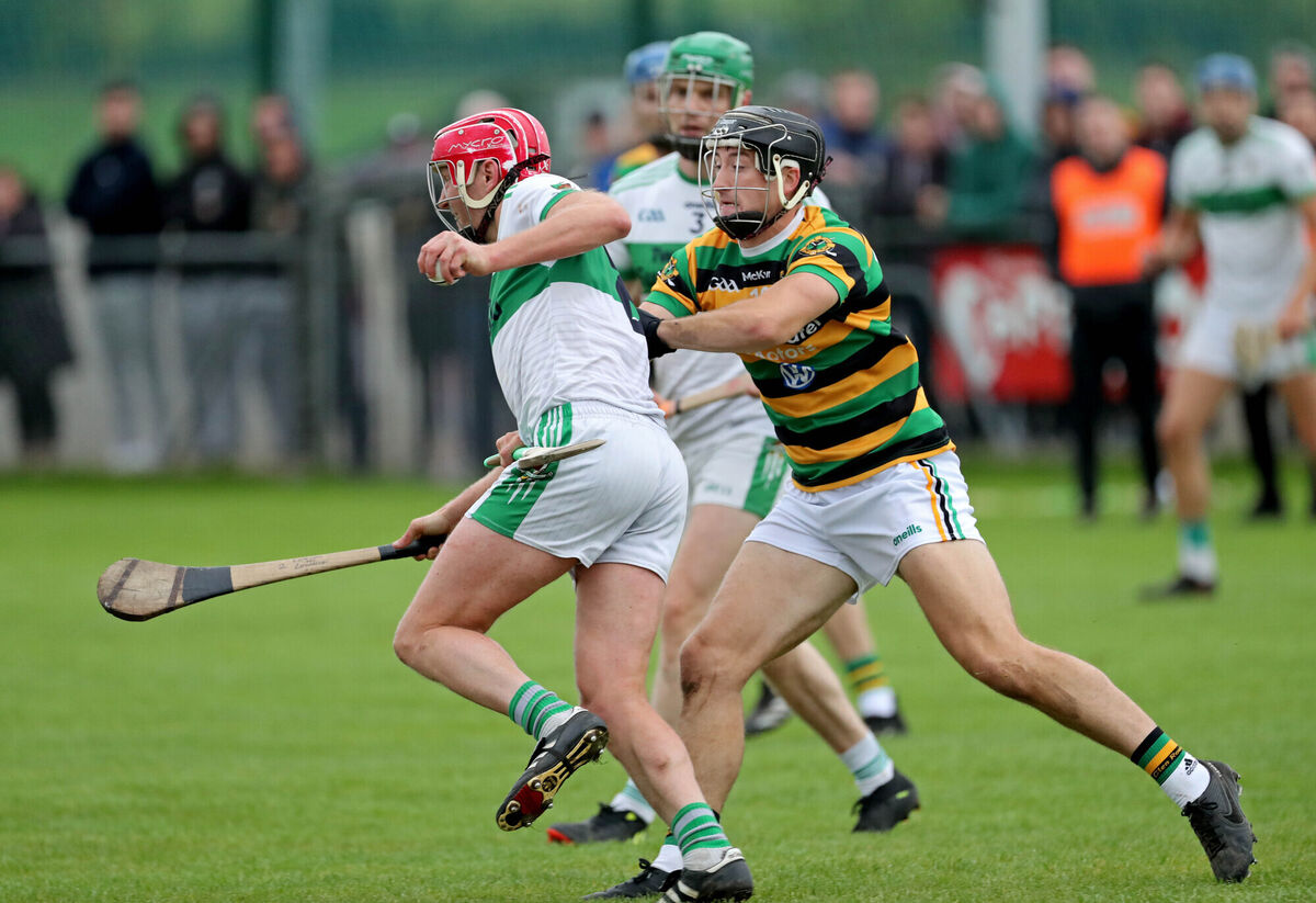  Lorcán McLoughlin, Kanturk up against Simon Kennefick, Glen Rovers, two weeks ago. Picture: Jim Coughlan