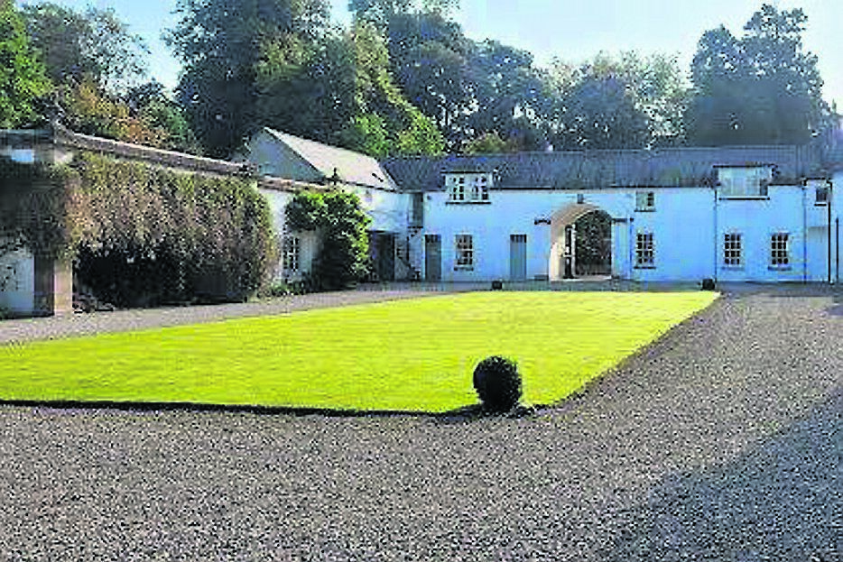 The courtyard to the rear of Cappoquin House. The courtyard to the rear of Cappoquin House.