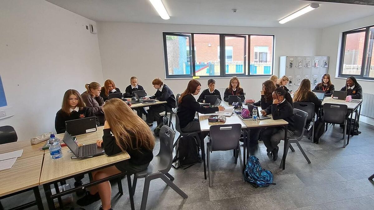 A wealth of resources are available to students at St Patrick's College, including school laptops.