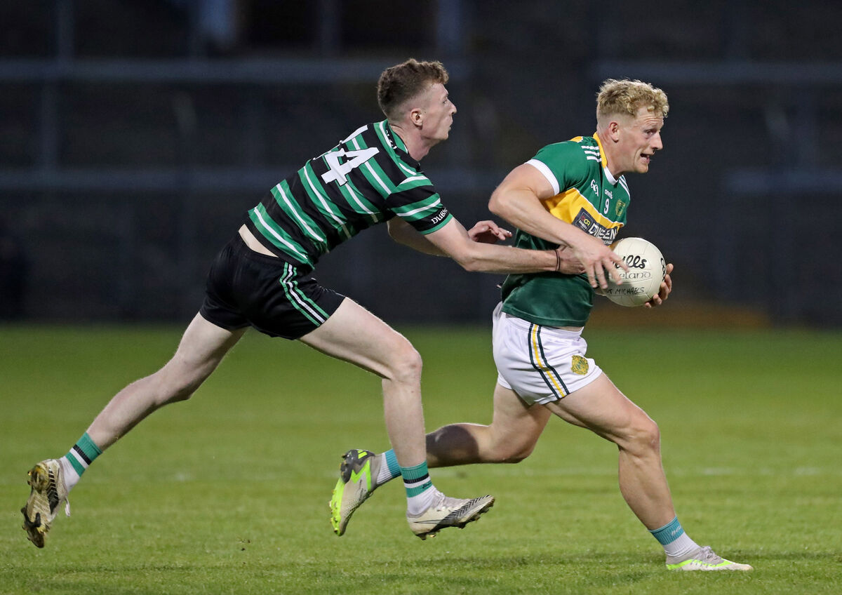 Eoin Hickey, St Michael's, Adam Cantwell, Douglas. Picture: Jim Coughlan Eoin Hickey, St Michael's, Adam Cantwell, Douglas. Picture: Jim Coughlan