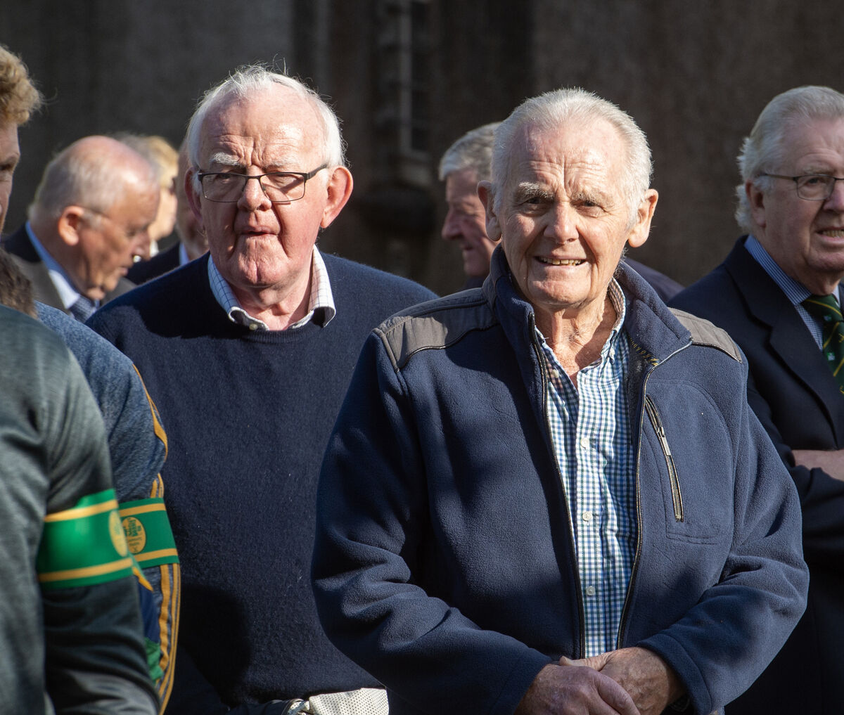  Kevin Cummins and Bob Honohan at the funeral mass. Picture: Dan Linehan