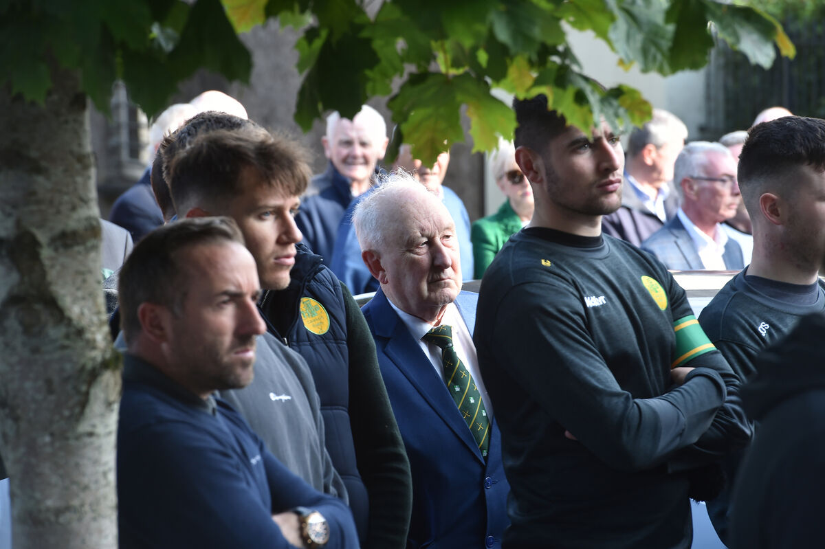  Frank Murphy at the funeral mass for Jimmy Brohan at St Michael's Church. Picture: Dan Linehan