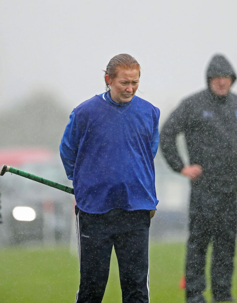 Rena Buckley, Inniscarra management team, braves the horrible conditions. Picture: Jim Coughlan. Rena Buckley, Inniscarra management team, braves the horrible conditions. Picture: Jim Coughlan.