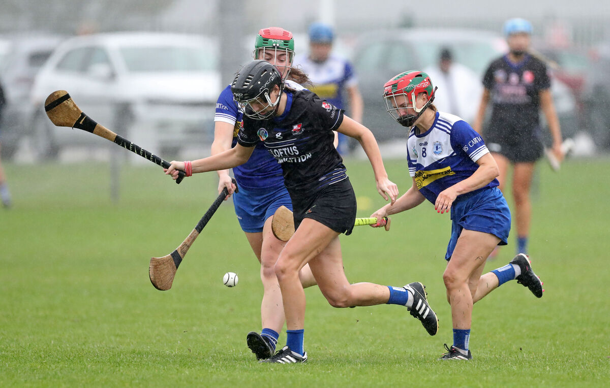 Ava Fitzgerald, Sarsfields, Aine O'Regan and Katie O'Mahony, Inniscarra. Picture: Jim Coughlan. Ava Fitzgerald, Sarsfields, Aine O'Regan and Katie O'Mahony, Inniscarra. Picture: Jim Coughlan.