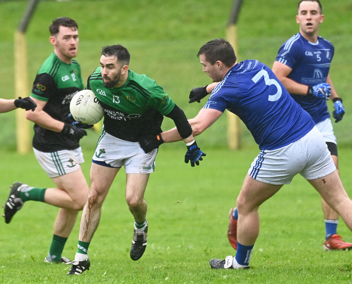 Nemo's Eddie Mangan goes past Bantry's Tim Cronin. Picture: Eddie O'Hare