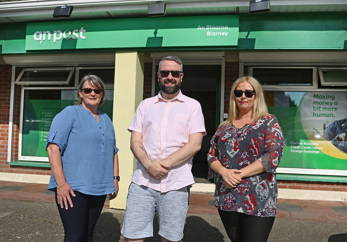 Daniel Lehane, postmaster with staff Eleanor and Tara at Blarney Post Office. Picture; Eddie O'Hare Daniel Lehane, postmaster with staff Eleanor and Tara at Blarney Post Office. Picture; Eddie O'Hare