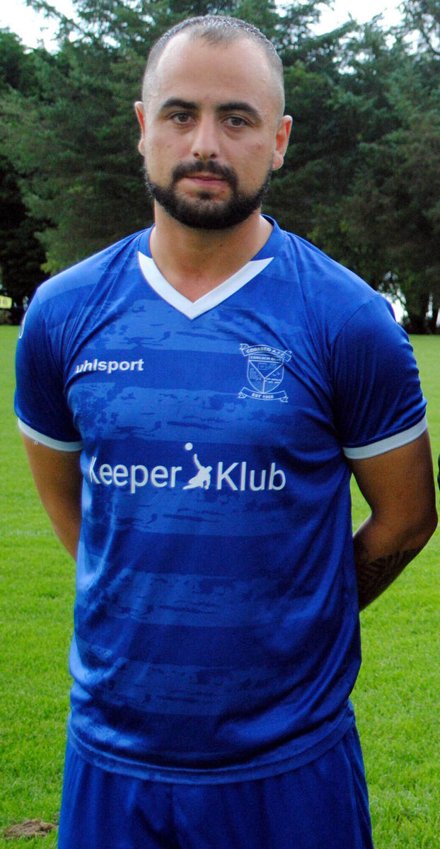 Tarik Tynan, with Corkbeg who will face Grattan United for their Premier clash at O'Neill Park tomorrow afternoon.