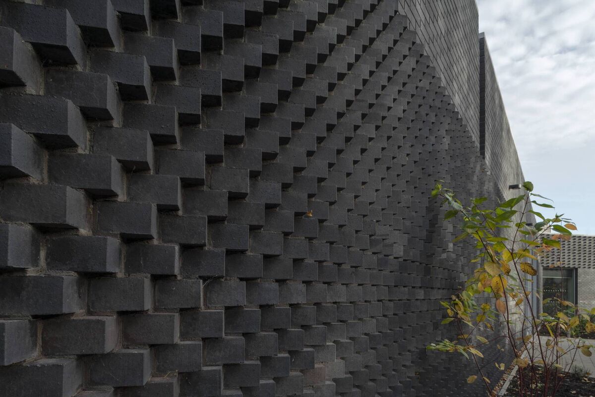 Detail of Castletymon Library brickwork, courtesy of South Dublin County Council. Detail of Castletymon Library brickwork, courtesy of South Dublin County Council.