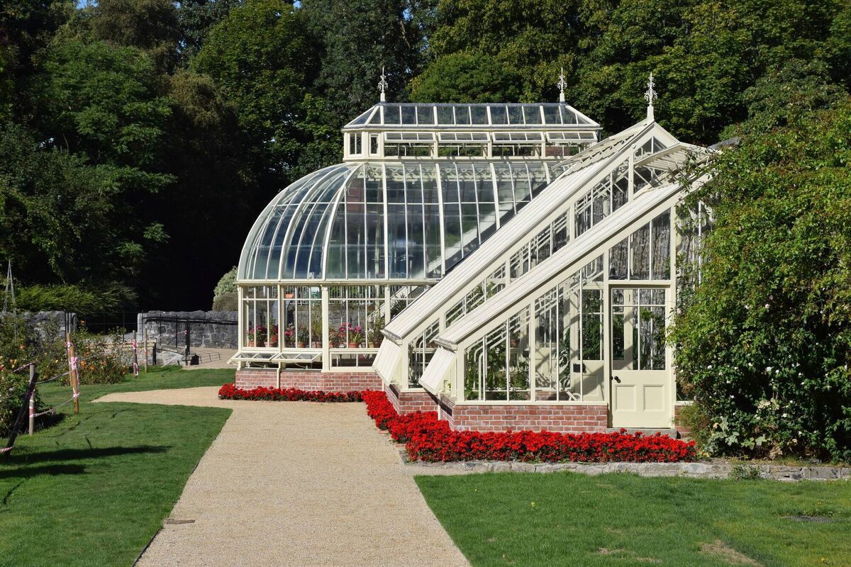 Ardgillan glasshouse, courtesy of Fingal County Council. Ardgillan glasshouse, courtesy of Fingal County Council.
