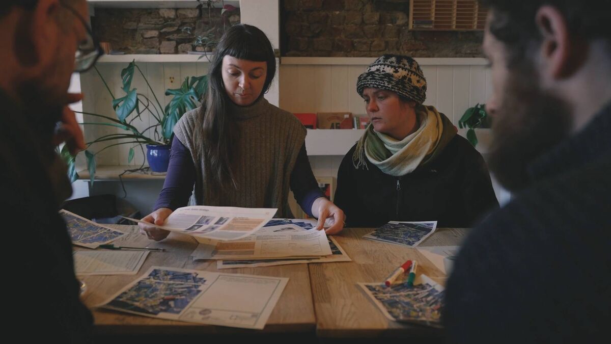 Reimagining Elderhood workshop with Ailbhe Cunningham in Cork. Photo by Shane Serrano. Reimagining Elderhood workshop with Ailbhe Cunningham in Cork. Photo by Shane Serrano.
