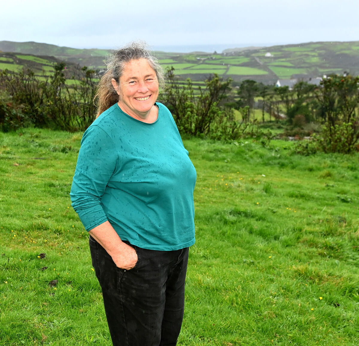 Fiona at home on Cape Clear. Fiona at home on Cape Clear.