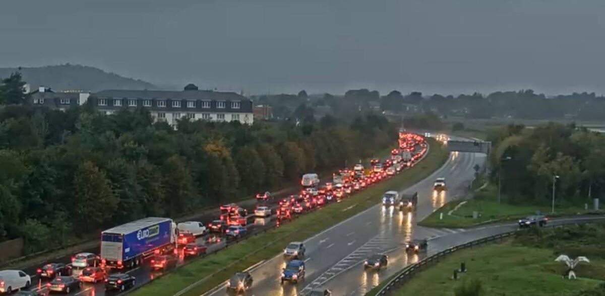 Traffic at the N40 Bloomfield West this morning. Traffic at the N40 Bloomfield West this morning.